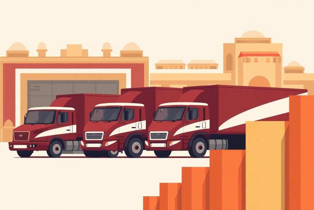Family Movers Ethio major fleet expansion milestone 2022 — multiple trucks added to handle apartment, villa, and office moves
