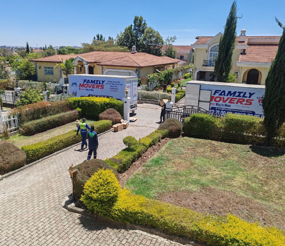 Professional Family Movers Ethio team working on a move in Addis Ababa.