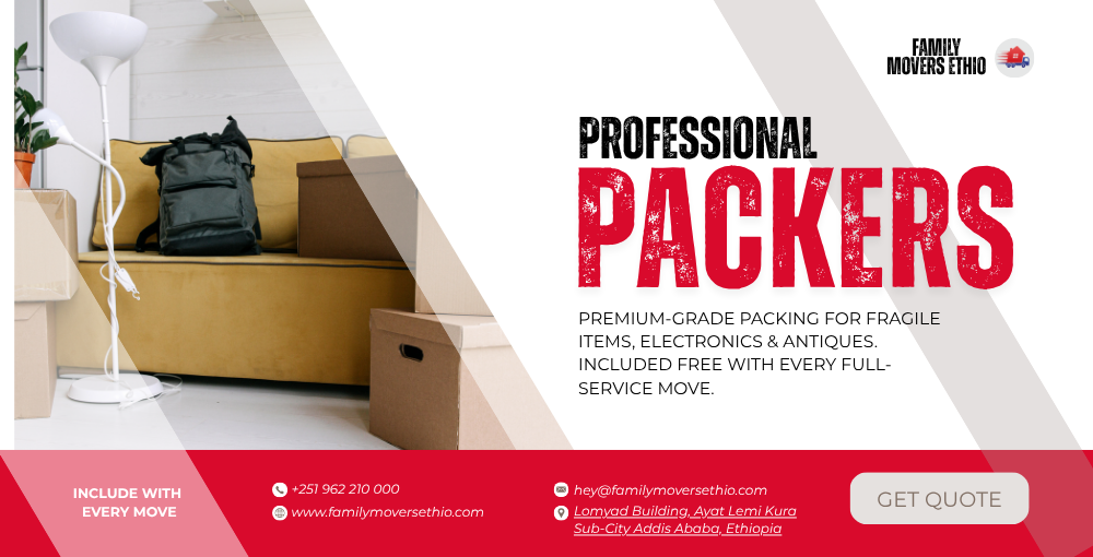 family movers ethio professional packing service