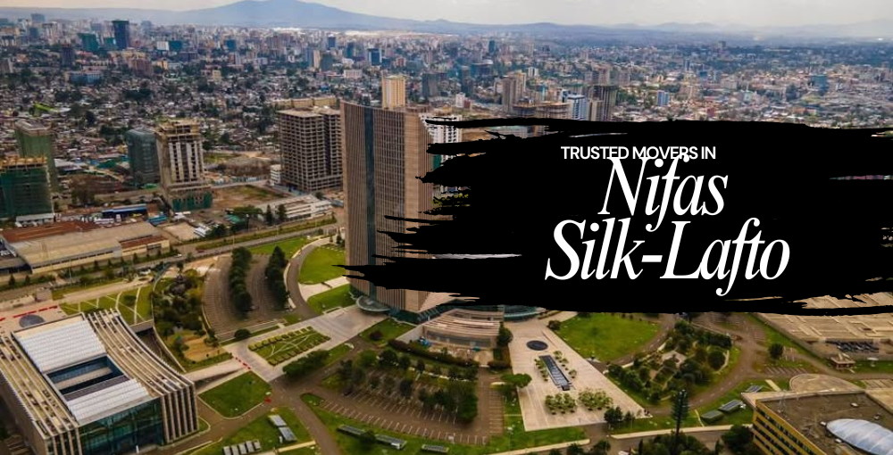 Nifas Silk-Lafto Sub-City Addis Ababa showing Jemo condominium complexes and Mexico area — Family Movers Ethio service area